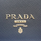 プラダ PRADA コンパクトウォレット 1MV204_QWA_F0002 二つ折り財布 サフィアーノ レザー ブラック メンズ レディース【中古】【Aランク】