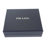 プラダ PRADA コンパクトウォレット 1MV204_QWA_F0002 二つ折り財布 サフィアーノ レザー ブラック メンズ レディース【中古】【Aランク】