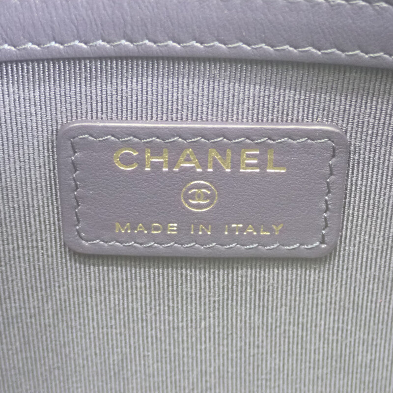 香奈兒 CHANEL 19 手拿包 晚宴包 牛仔布 藍色 金色金屬配件 男款 女款【二手】【A級品】
