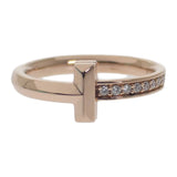 ティファニー TIFFANY&Co. T ワン 12号 67795342 リング K18ピンクゴールド ローズゴールド ダイヤモンド レディース【中古】【Aランク】