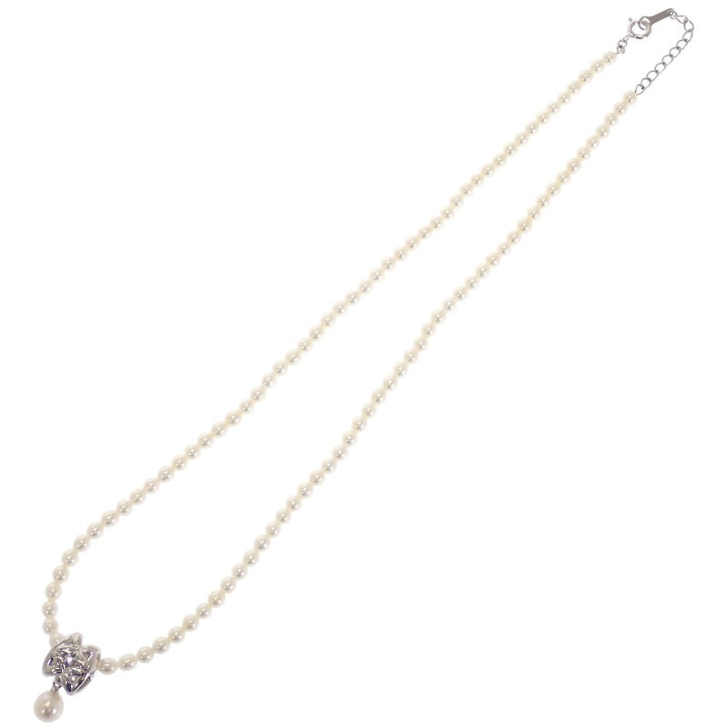 タサキ TASAKI ベビーパール ネックレス シルバー925 パール シルバー ダイヤモンド レディース【中古】【Aランク】