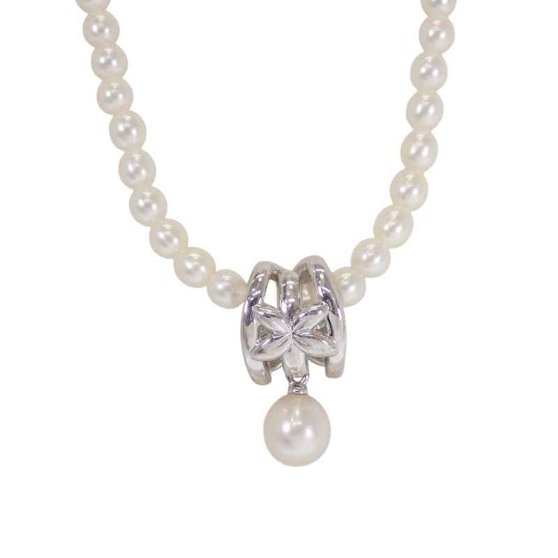 タサキ TASAKI ベビーパール ネックレス ネックレス パール シルバー ダイヤモンド レディース【中古】【Aランク】