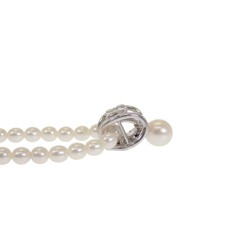タサキ TASAKI ベビーパール ネックレス シルバー925 パール シルバー ダイヤモンド レディース【中古】【Aランク】