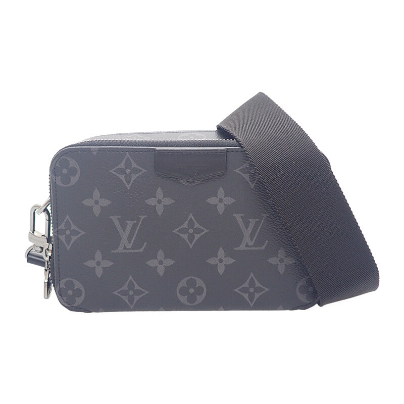 ルイヴィトン LOUIS VUITTON アルファ ウェアラブル ウォレット M80741 ショルダーバッグ モノグラム・エクリプス グレー系 メンズ【中古】【Aランク】