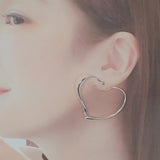 ティファニー TIFFANY&Co. オープンハート フープ ミディアム ピアス シルバー925 レディース【中古】【Aランク】