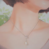 ティファニー TIFFANY&Co. オープンハートラリアット パール 60116057 ネックレス シルバー925 レディース【中古】【Aランク】