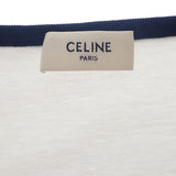 セリーヌ CELINE PARIS L 2X872671Q.01NB 半袖Tシャツ コットン ホワイト ネイビー レディース【中古】【Aランク】