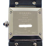 シャネル CHANEL マトラッセ H0116 腕時計 ステンレススチール レザー ブラック シルバー クオーツ ブラック文字盤 シルバー金具 レディース【中古】【ABランク】