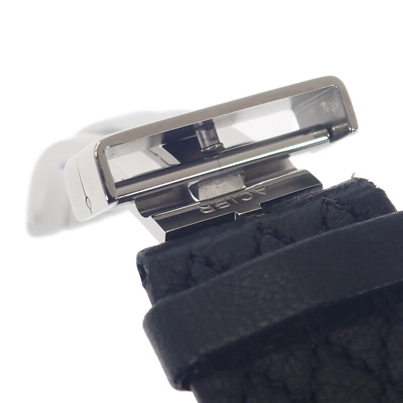 香奈兒 CHANEL Matelasse H0116 腕錶 不鏽鋼 皮革 黑色 銀色 石英機芯 黑色錶盤 銀色五金 女款【中古】【AB級】