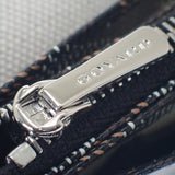 ゴヤール GOYARD プリュメポーチウォレット ヘリンボーン ポシェット 長財布 レザー コーティングキャンバス ブラック レディース【中古】【SAランク】