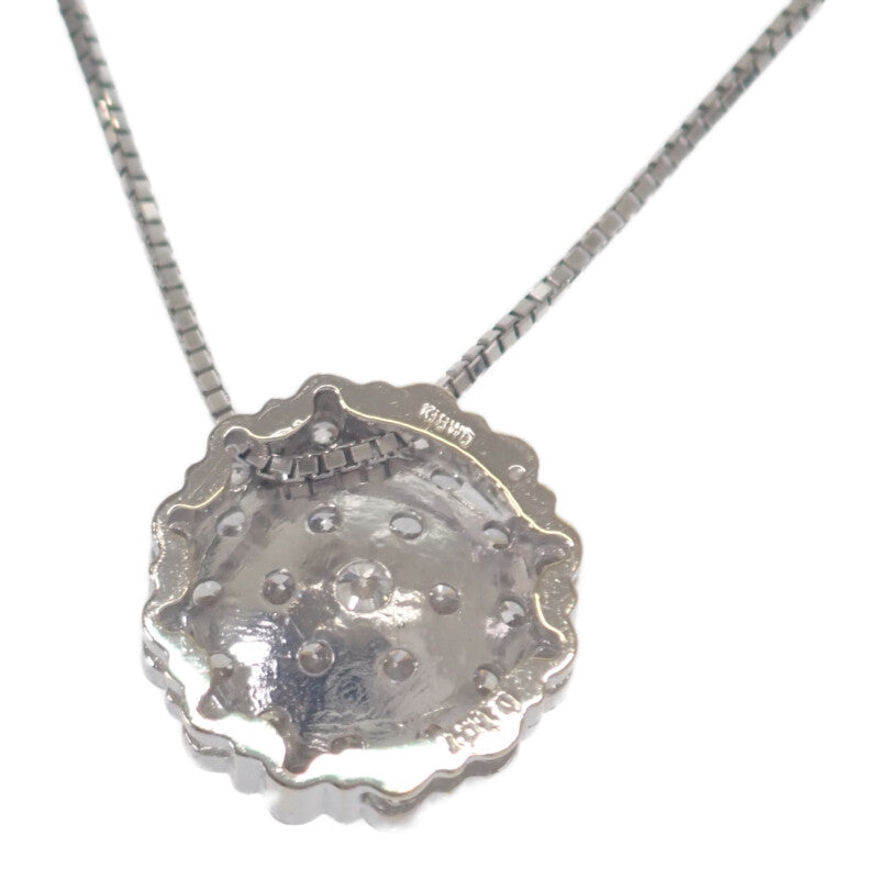 デザインジュエリー ペンダント ネックレス K18ホワイトゴールド ダイヤモンド レディース【中古】【Aランク】