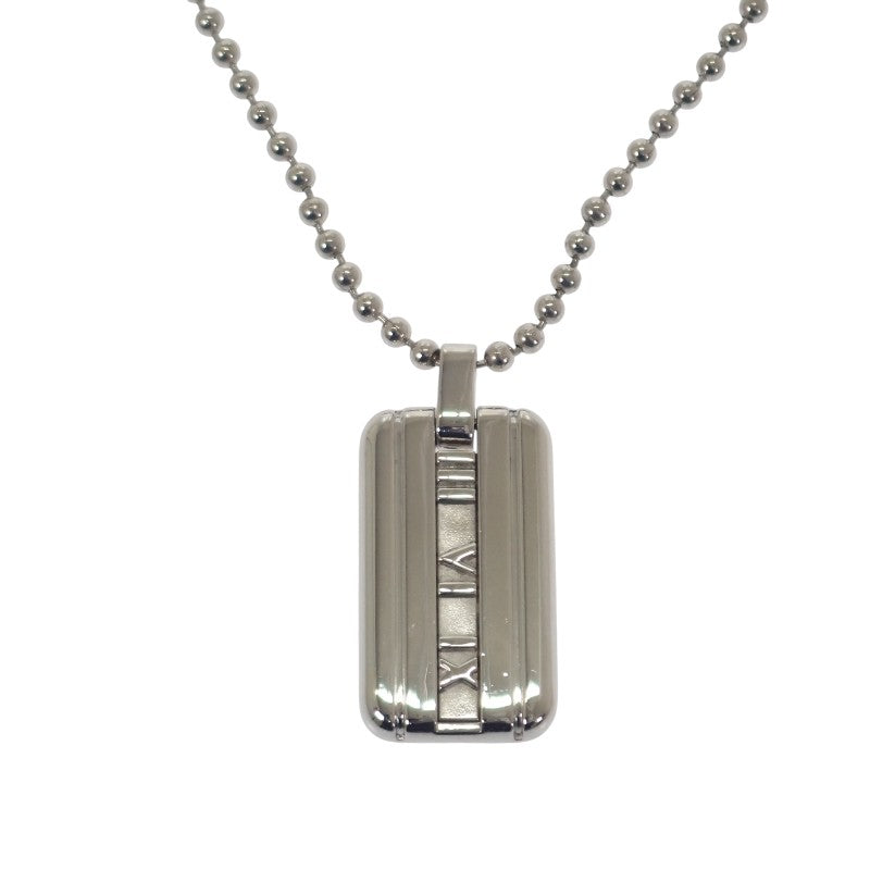 ティファニー TIFFANY&Co. アトラス プレート ネックレス シルバー925 メンズ レディース【中古】【ABランク】