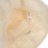 セリーヌ CELINE トリオンフバケット 2AG18892T ハット コットン ポリエステル ホワイト フリーサイズ レディース【中古】【Aランク】