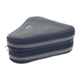 プラダ PRADA トライアングルミニポーチ 1NR015 2WAYバッグ サフィアーノ ブラック シルバー金具 レディース【中古】【ABランク】