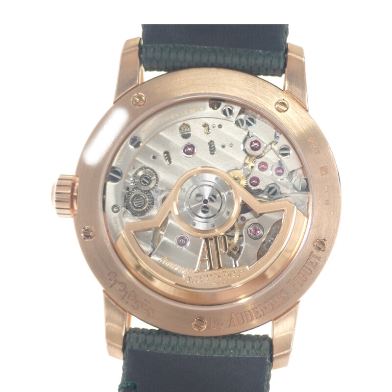 オーデマ・ピゲ AUDEMARS PIGUET CODE 11.59 15210OR.OO.A056KB.01 腕時計 K18ピンクゴールド ゴールド 自動巻き グリーン文字盤 メンズ【中古】【Aランク】