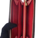 ルイヴィトン LOUIS VUITTON ジッピー・ウォレット ラウンド財布 M41896 長財布 モノグラムキャンバス コクリコ ゴールド金具 レディース メンズ【中古】【Sランク】