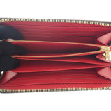 ルイヴィトン LOUIS VUITTON ジッピー・ウォレット ラウンド財布 M41896 長財布 モノグラムキャンバス コクリコ ゴールド金具 レディース メンズ【中古】【Sランク】