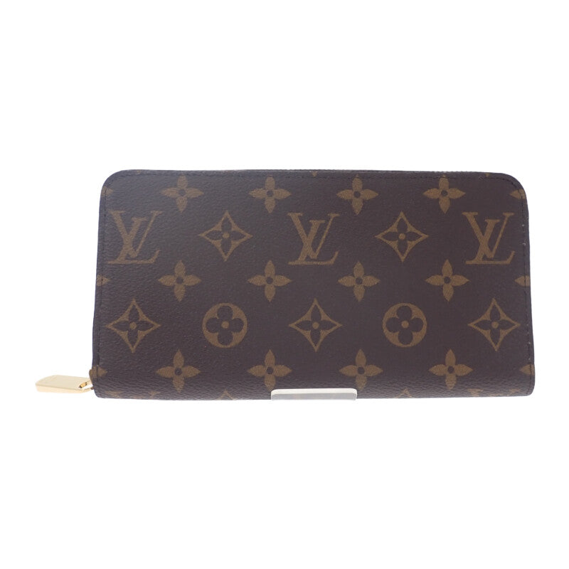 ルイヴィトン LOUIS VUITTON ジッピー・ウォレット ラウンド財布 M41894 長財布 モノグラムキャンバス ローズ・バレリーヌ ゴールド金具 レディース メンズ【中古】【Sランク】