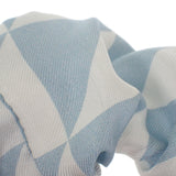 プラダ PRADA トライアングルロゴシュシュ 1IF015_2DTP_F0X24 ヘアアクセサリー シルク ブルー ホワイト レディース【中古】【ABランク】