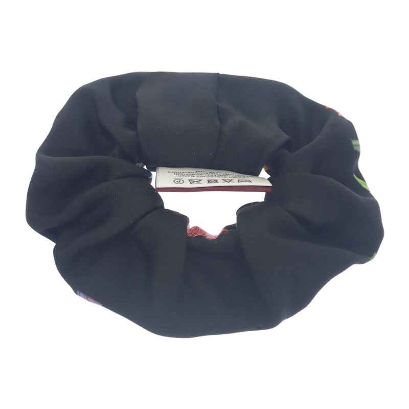 グッチ GUCCI プリントツイルシュシュ 831629_3G001_1060 ヘアアクセサリー シルク ブラック レディース【中古】【SAランク】