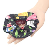 グッチ GUCCI プリントツイルシュシュ 831629_3G001_1060 ヘアアクセサリー シルク ブラック レディース【中古】【SAランク】