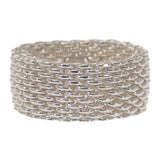 ティファニー TIFFANY&Co. サマセット メッシュ 17号 リング シルバー925 レディース メンズ【中古】【Aランク】