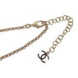 シャネル CHANEL CC シェルネックレス C25C刻印 ネックレス メタル フェイクパール クリスタル ゴールド レディース【中古】【Aランク】