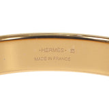 エルメス HERMES オランプブレスレット バングル ボックスカーフ ブラウン ゴールド金具 レディース【中古】【SAランク】