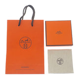 エルメス HERMES オランプブレスレット バングル ボックスカーフ ブラウン ゴールド金具 レディース【中古】【SAランク】