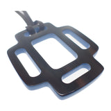 エルメス HERMES リズムPM ネックレス バッファローホーン ブラウン ブルー レディース【中古】【SAランク】