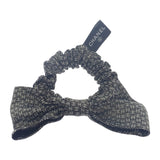 シャネル CHANEL メティエダール コレクション リボン シュシュ AAB193B21142U2103 ヘアアクセサリー シルク ミックスファイバー×メタリックファイバー ブラック&エクリュ レディース【中古】【Aランク】