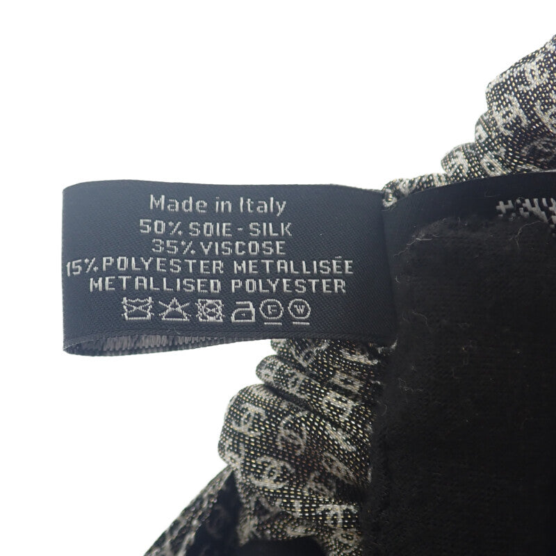 シャネル CHANEL メティエダール コレクション リボン シュシュ AAB193B21142U2103 ヘアアクセサリー シルク ミックスファイバー×メタリックファイバー ブラック&エクリュ レディース【中古】【Aランク】