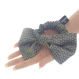 シャネル CHANEL メティエダール コレクション リボン シュシュ AAB193B21142U2103 ヘアアクセサリー シルク ミックスファイバー×メタリックファイバー ブラック&エクリュ レディース【中古】【Aランク】