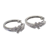 デザインジュエリー ピアス K14ホワイトゴールド ダイヤモンド レディース【中古】【Aランク】