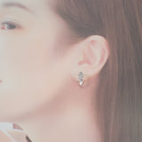 デザインジュエリー ピアス K14ホワイトゴールド ダイヤモンド レディース【中古】【Aランク】