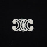 セリーヌ CELINE トリオンフ ロングスリーブ XXL RX017507Z.38AW 長袖Tシャツ コットン ブラック メンズ【中古】【ABランク】