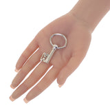 エルメス HERMES キュリオジテ クレ アッシュ ヴィンテージ バッグチャーム パラジウムメッキ シルバー レディース メンズ【中古】【ABランク】