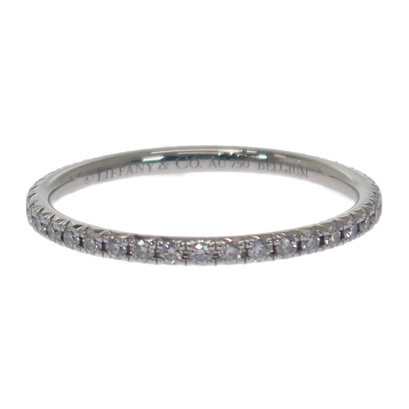 ティファニー TIFFANY&Co. メトロ フルサークル 8号 リング K18ホワイトゴールド ダイヤモンド レディース【中古】【Aランク】
