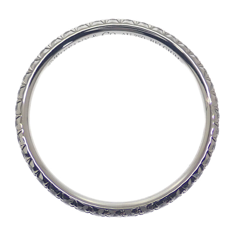 ティファニー TIFFANY&Co. メトロ フルサークル 8号 リング K18ホワイトゴールド ダイヤモンド レディース【中古】【Aランク】