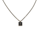 シャネル CHANEL CCスクエア ネックレス メタル ゴールド ブラック レディース【中古】【Aランク】
