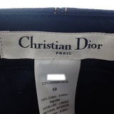 クリスチャンディオール Christian Dior D-Player 58 CPC0093EDEN_C540 キャップ デニム コットン ネイビー メンズ レディース【中古】【Aランク】