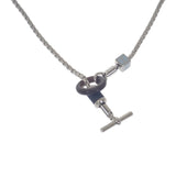 エルメス HERMES メリ・メロ H077291FP01 ネックレス メタル バッファローホーン スウィフトレザー シルバー メンズ レディース【中古】【Aランク】