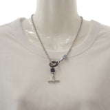 エルメス HERMES メリ・メロ H077291FP01 ネックレス メタル バッファローホーン スウィフトレザー シルバー メンズ レディース【中古】【Aランク】