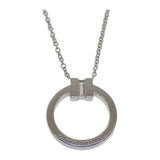 ティファニー TIFFANY&Co. T ダイヤモンド ペンダント 63843121 ネックレス K18ホワイトゴールド ダイヤモンド レディース【中古】【Aランク】