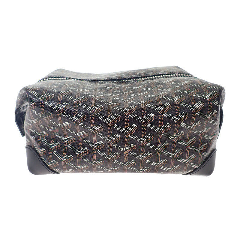 ゴヤール GOYARD ボウリング25トイレタリー BOWLIN025TY01CL01P ハンドバッグ PVC ブラック シルバー金具 メンズ レディース【中古】【Aランク】