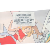 エルメス HERMES ツイリー CARRES VOLANTS 空飛ぶカレ スカーフ シルク マルチ グレー ピンク レディース【中古】【Aランク】