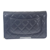 シャネル CHANEL クラシック チェーンウォレット AP0250-Y01864-C3906 ウォレットチェーン マットキャビアスキン グレインカーフレザー ブラック ゴールド金具 レディース【中古】【Aランク】