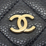 シャネル CHANEL クラシック チェーンウォレット AP0250-Y01864-C3906 ウォレットチェーン マットキャビアスキン グレインカーフレザー ブラック ゴールド金具 レディース【中古】【Aランク】