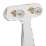 ミキモト MIKIMOTO PE-2CK ピアス パール K18イエローゴールド ホワイト レディース【中古】【Aランク】