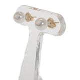 ミキモト MIKIMOTO PE-2CK ピアス パール K18イエローゴールド ホワイト レディース【中古】【Aランク】